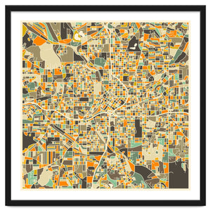 Atlanta Map Art Print